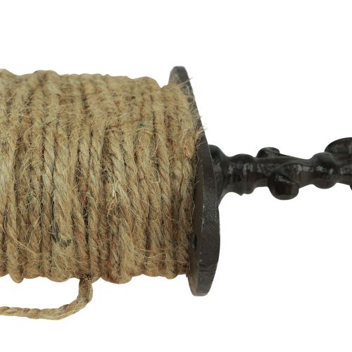 Prodotto Cordone di iuta su bobina in ghisa vintage 12×4,5×32 cm