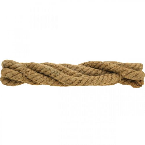 Floristik24 Corda decorativa Corda di iuta marittima Corda decorativa estiva naturale Ø3cm 3m
