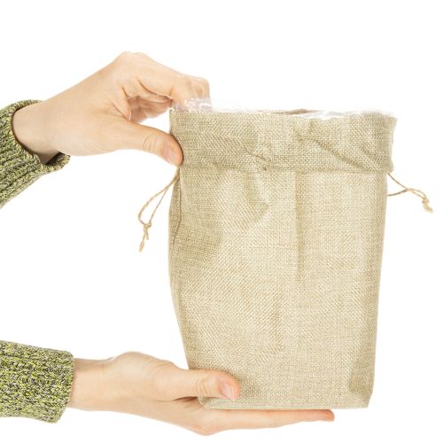Borsa di juta 13,5×11 cm H25 cm | Floristik24.it