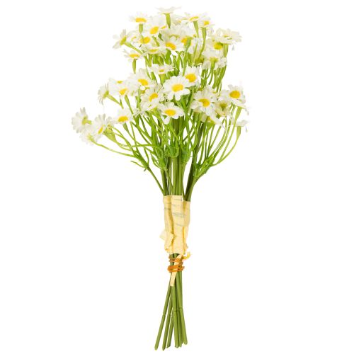 Prodotto Camomilla artificiale come bouquet di fiori per una decorazione naturale e facile da curare, 28 cm, 3 pezzi