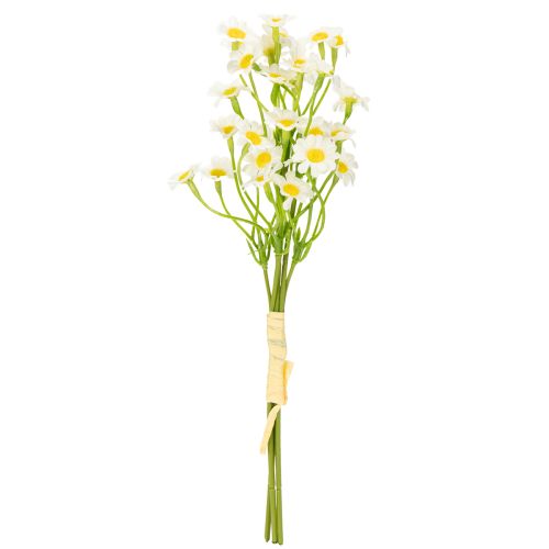 Prodotto Camomilla artificiale come bouquet di fiori per una decorazione naturale e facile da curare, 28 cm, 3 pezzi