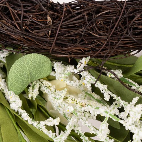 Prodotto Ghirlanda di margherite artificiali, dall'aspetto naturale e resistente, per la decorazione di porte e pareti, 55 cm