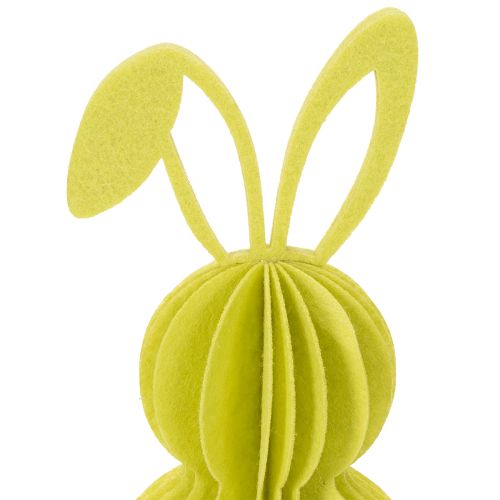 Prodotto Figura decorativa di coniglio in carta da appendere, perfetta per decorazioni primaverili, 20 cm, 4 pezzi