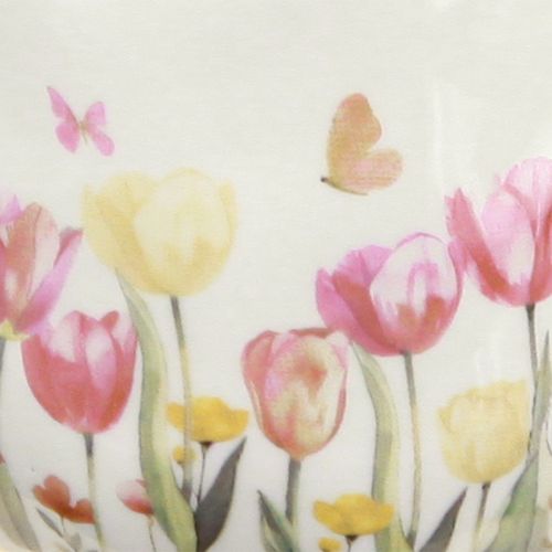 Prodotto Brocca in ceramica con motivo floreale per accenti primaverili nella zona giorno 20 cm