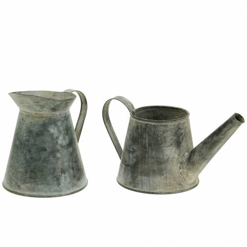 Floristik24 Brocca candeliere aspetto antico H12/9cm 2pz