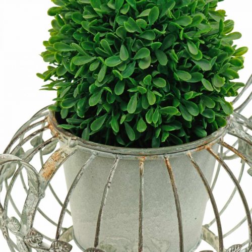 Floristik24 Fioriera caffettiera decorativa vaso in metallo per piantare L15,5cm Ø11,8cm