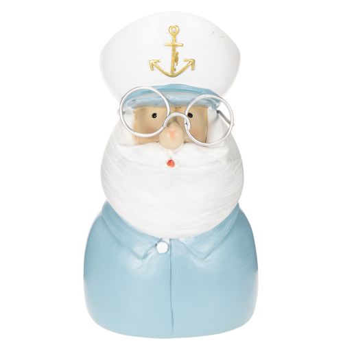 Figurina di capitano, decorazione marittima con occhiali e cappello, 16 cm | Floristik24.it