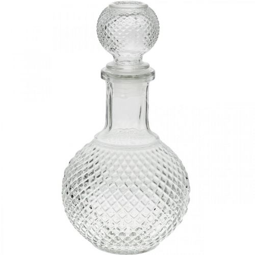 Caraffa per whisky con coperchio Caraffa in vetro H20.5cm