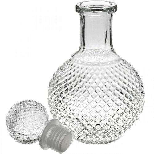 Floristik24 Caraffa per whisky con coperchio Caraffa in vetro H20.5cm