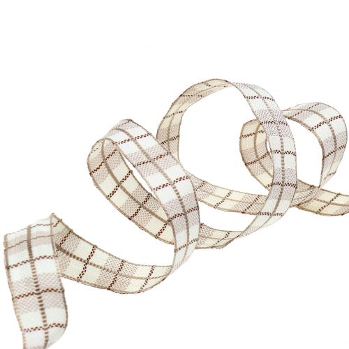Floristik24 Karoband marrone chiaro 15mm 15m