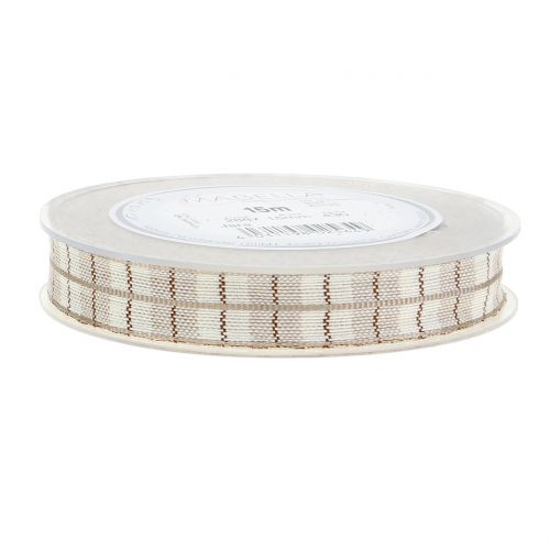 Floristik24 Karoband marrone chiaro 15mm 15m