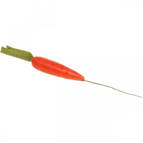 Prodotto Carote decorative, decorazione pasquale, carote su filo, verdure artificiali arancioni, verdi H11cm 36 pz