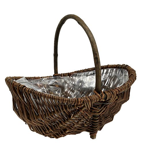Floristik24 Cestino di patate 32 cm con pellicola naturale