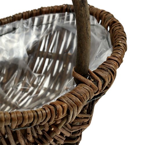 Floristik24 Cestino di patate 32 cm con pellicola naturale