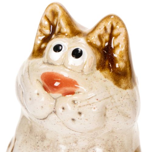 Prodotto Statuette decorative in ceramica a forma di gatto, divertenti statuette di animali per la decorazione del soggiorno, 8 cm, 4 pezzi