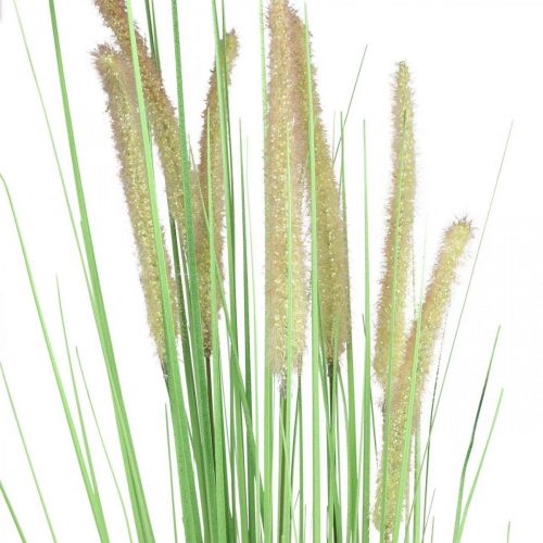 Floristik24 Carice artificiale in vaso con spighe Pianta artificiale Carex 98cm