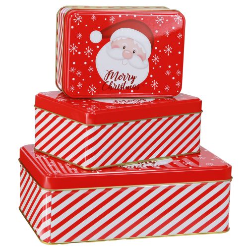 Prodotto Scatole per biscotti Natale Merry Christmas L12-19cm Set da 3