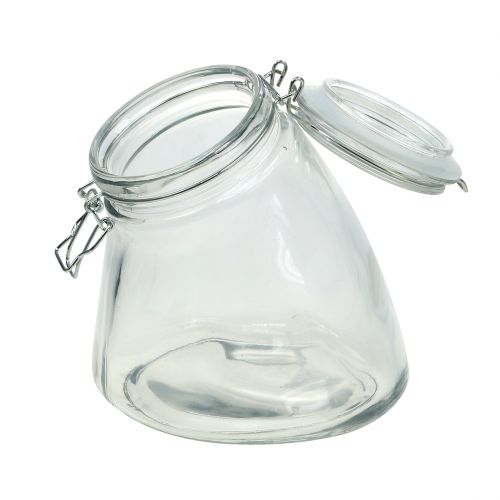 Floristik24 Biscottiera media trasparente 20cm
