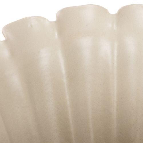 Ciotola, calice, calice di fiore, decorazione color crema, 9 cm | Floristik24.it