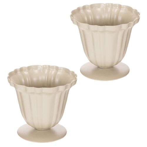 Ciotola decorativa, trofeo color crema, piccola, 10 cm | Floristik24.it
