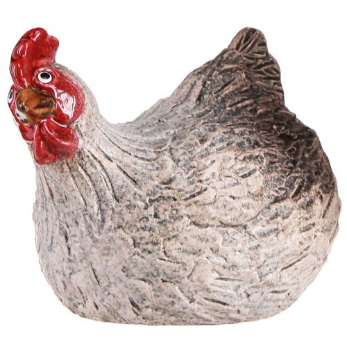 Prodotto Pollo decorativo in ceramica divertente figura decorativa pasquale 16×12×12 cm