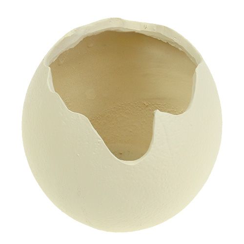 Floristik24 Uovo aperto in ceramica crema H12cm 2pz