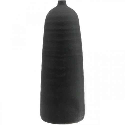 Floristik24 Vaso in ceramica Vaso decorativo nero Vaso da terra Ø18cm H48cm