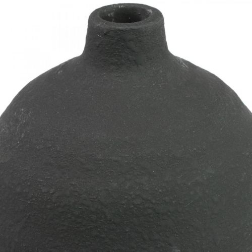 Floristik24 Vaso in ceramica Vaso decorativo nero Vaso da terra Ø18cm H48cm