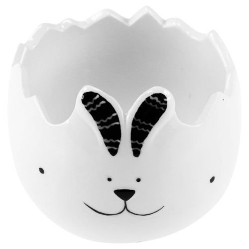Prodotto Vaso da fiori decorativo uova di Pasqua in ceramica Pasqua con coniglietto pasquale 7,5 cm 4 pezzi