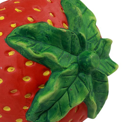 Prodotto Salvadanaio in ceramica decoro fragola 17×13,5×13,5 cm