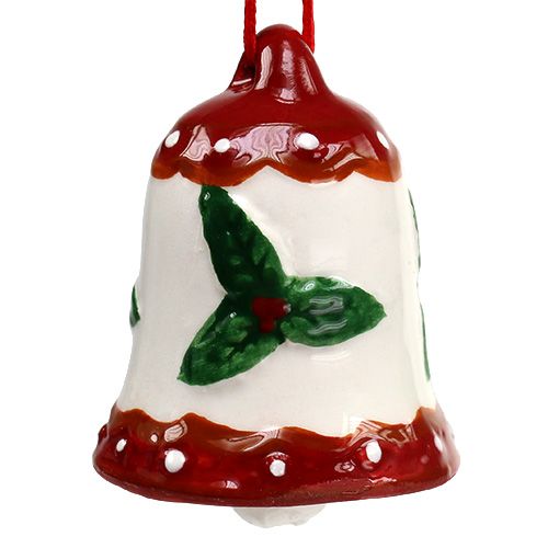 Floristik24 Campana in ceramica da appendere 5cm colorata 3pz