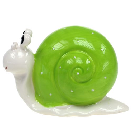 Floristik24 Lumaca in ceramica 12 cm verde 4 pezzi
