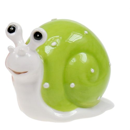 Floristik24 Lumaca in ceramica 6,5 cm - 7,5 cm verde, arancione, rosso 6 pezzi