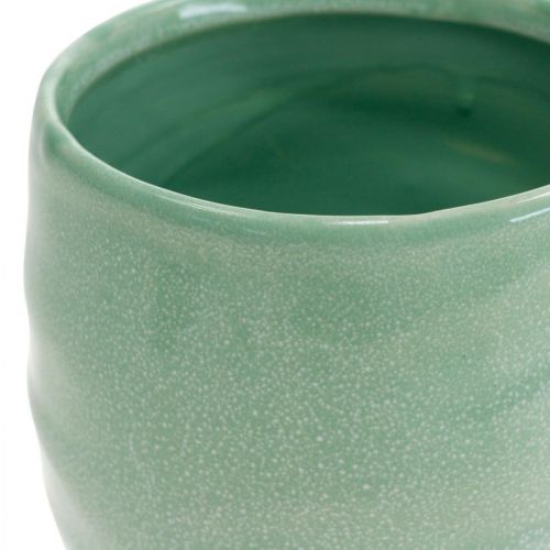 Floristik24 Cachepot in ceramica, fioriera, vaso di fiori motivo ondulato Ø12,5cm 3pz
