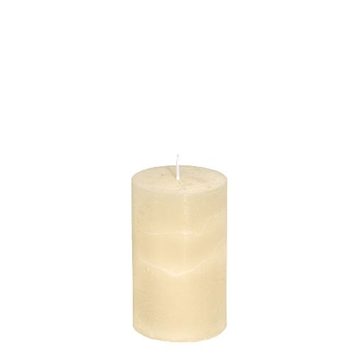 Floristik24 Candela crema 50mm x 80mm colorata 12 pezzi