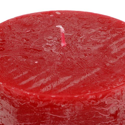 Floristik24 Candela rossa 100mm x 150mm tinta 4 pezzi