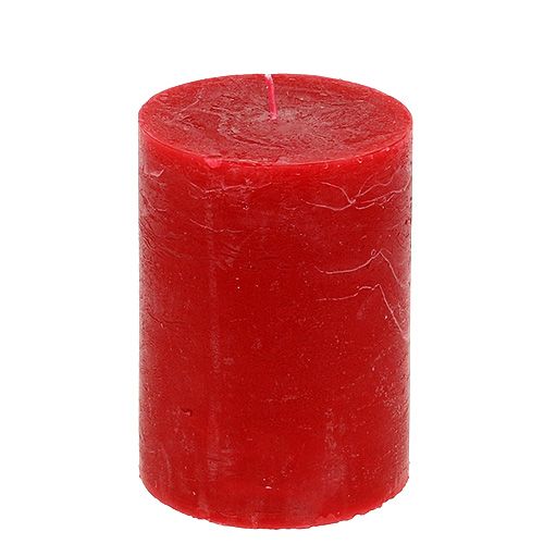 Candela rossa 85mm x 120mm tinta 4 pezzi