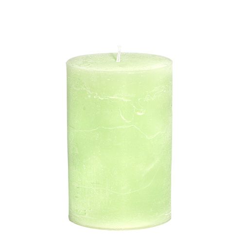 Prodotto Candela candele a colonna tinta unita verde lime 85×120mm 2 pz