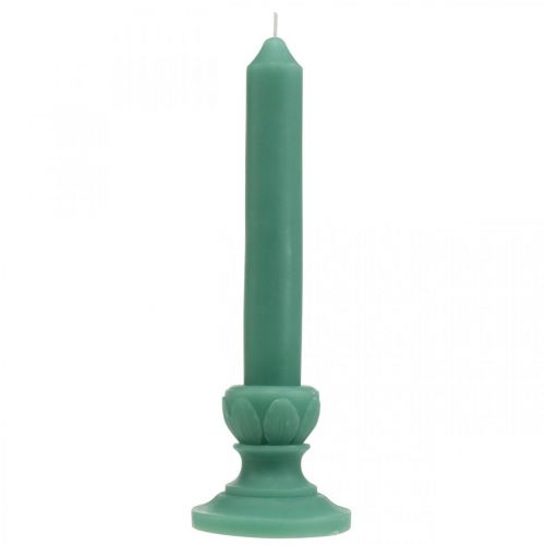 Prodotto Candela deco candela retrò decorazione da tavolo in cera verde 25 cm