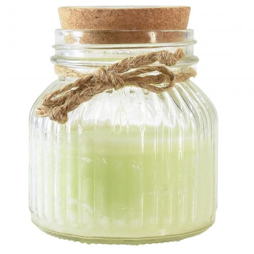 Prodotto Candela profumata in bicchiere di sughero verde mela alla citronella H11,5 cm