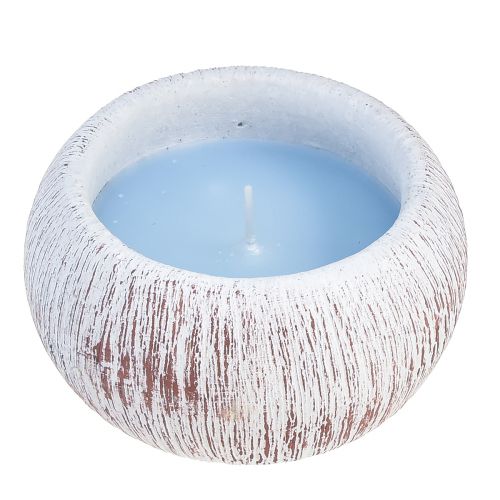 Prodotto Candela alla citronella Ciotola in ceramica blu vintage da balcone H8cm