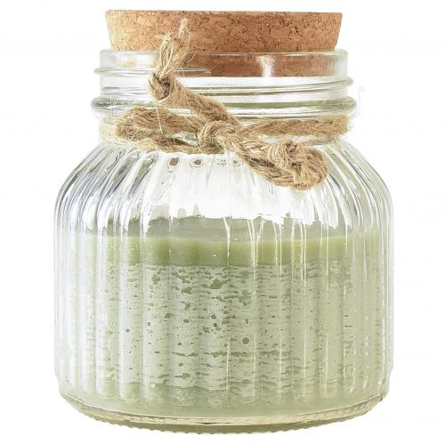 Prodotto Candela profumata in vetro Candela alla citronella verde oliva H11,5 cm