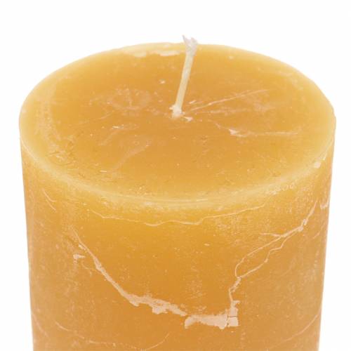 Prodotto Candele tinta unita color miele 70×100 mm 4 pz