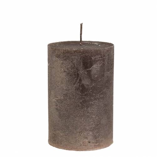 Candele tinta unita rame metallizzato 85×120mm 2pz