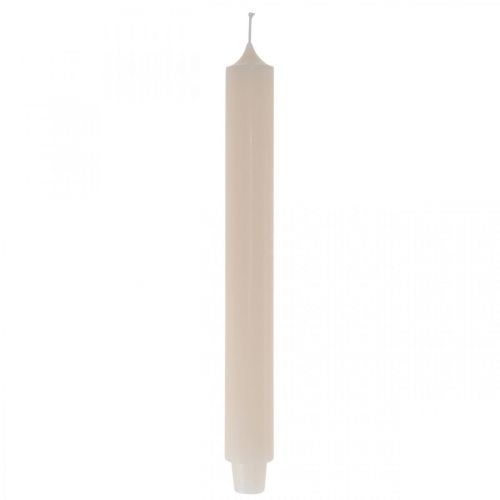 Candela candela lunga da tavolo candela crema Ø3cm H29cm