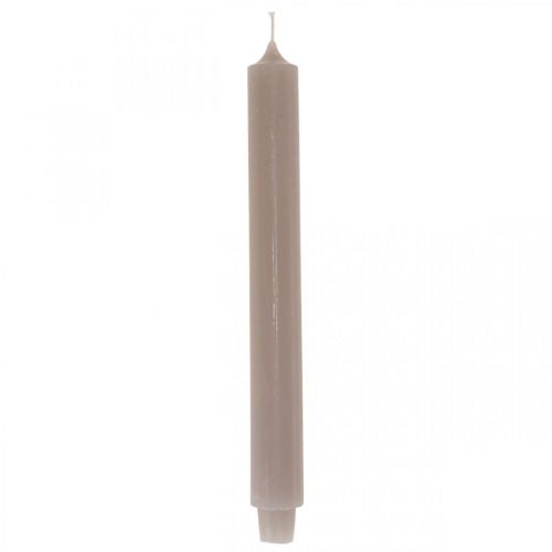 Prodotto Candela lunga candela da tavolo candela candela grigia Ø3cm H29cm