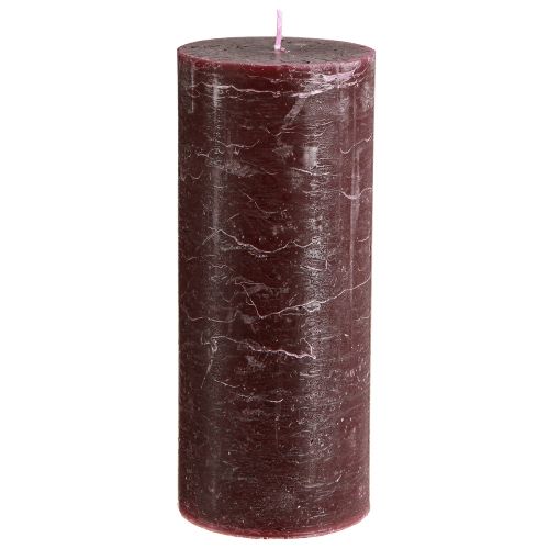 Prodotto Candele Candele a colonna bordeaux tinta unita 85x200mm 2 pz