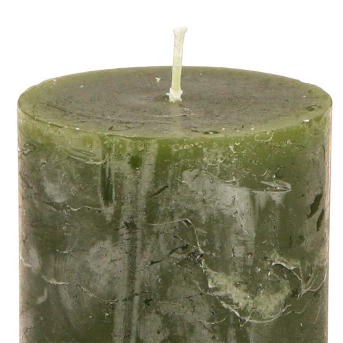 Prodotto Candele verdi Colonne 3 colori diversi 60x80 cm 12 pz