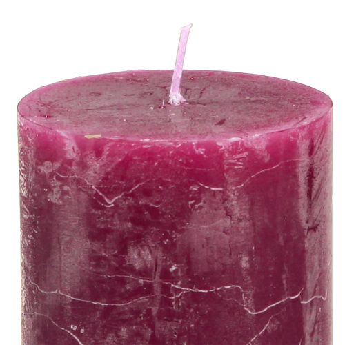 Prodotto Candele Candele pilastro Pink Berry 3 colori 60x80mm 12 pz