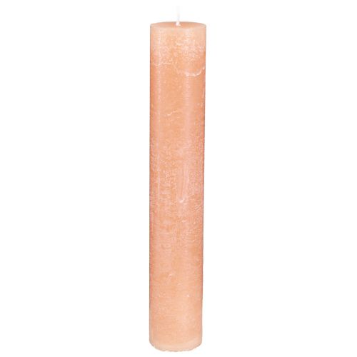 Prodotto Candele candele a bastoncino candele di cera arancione pesca 50x300mm 4 pz